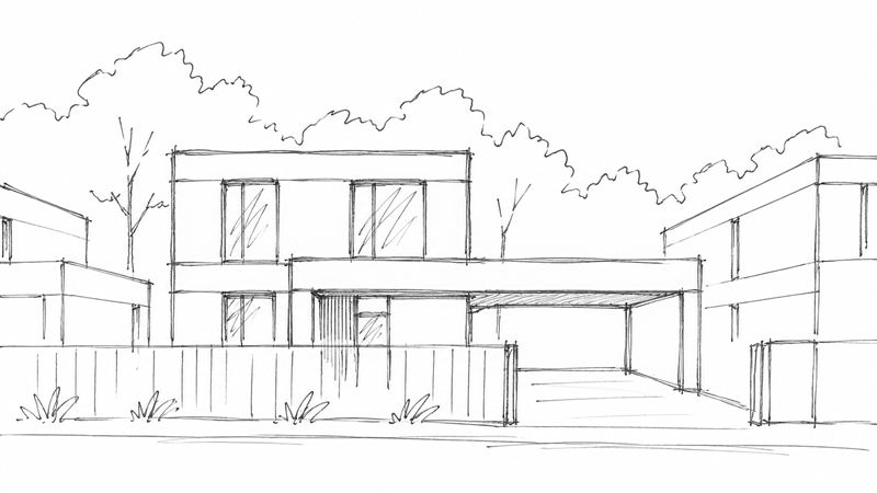 Sketch of the house